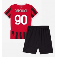 Maglia Calcio AC Milan Tammy Abraham #90 Prima Divisa Bambino 2024-25 Manica Corta (+ pantaloncini)